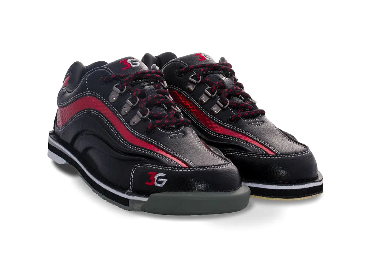 3G Mens Sport Ultra Black Red Left Hand Bowling Shoes