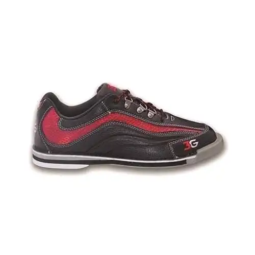 3G Mens Sport Ultra Black Red Left Hand Bowling Shoes