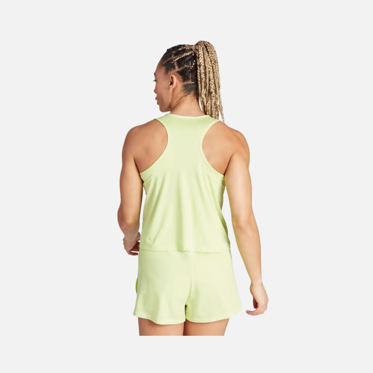 Adidas Aeroready Hyperglam Women Gym & Training Tank Top -Pulse Lime/White