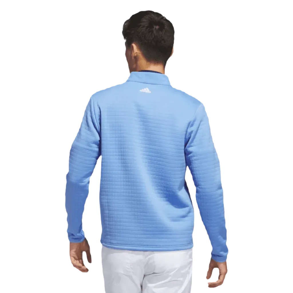 Adidas (DWR) Water Repellent 1/4 Zip Pullover - Blue