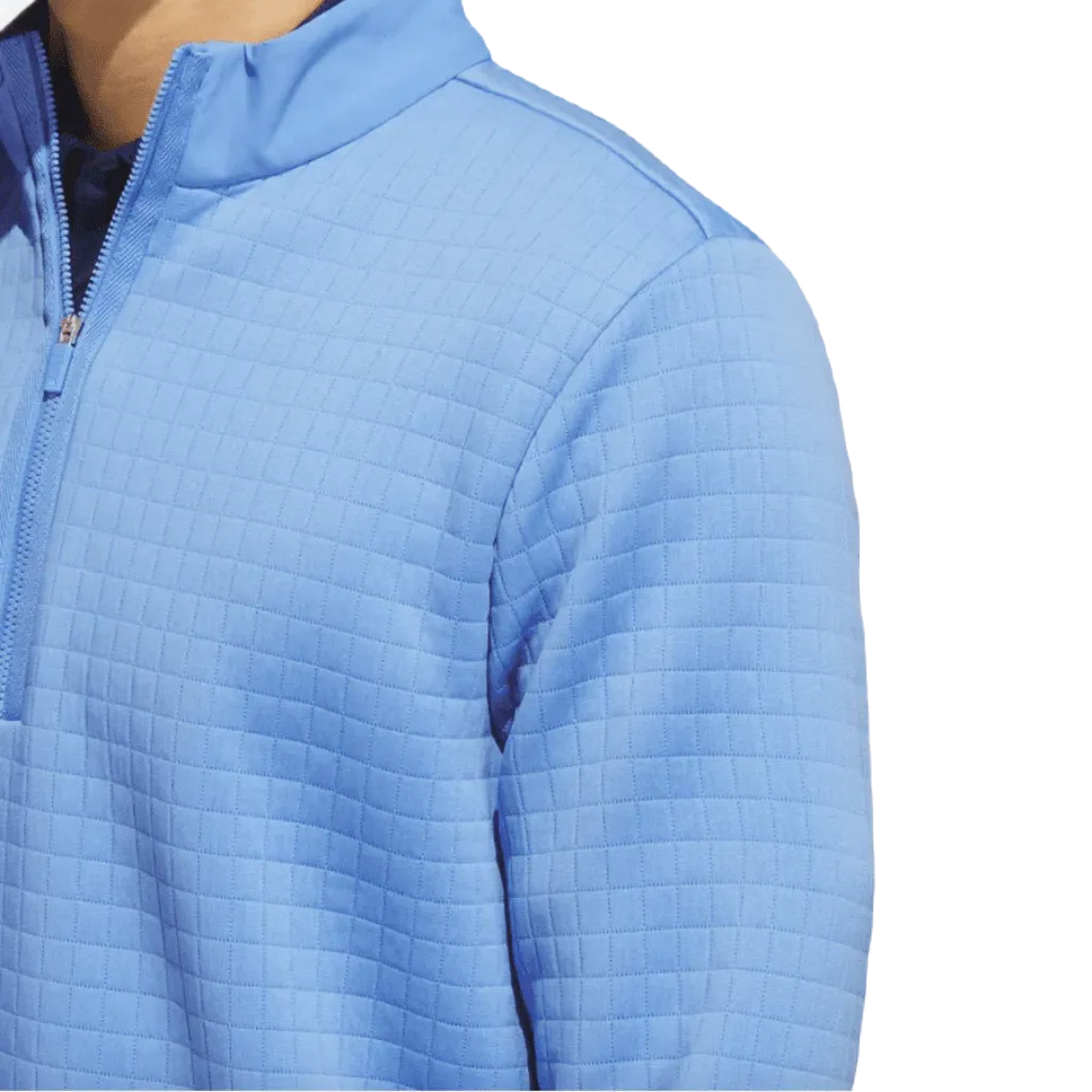 Adidas (DWR) Water Repellent 1/4 Zip Pullover - Blue