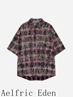 Aelfric Eden  |Other Plaid Patterns Unisex Street Style Cotton