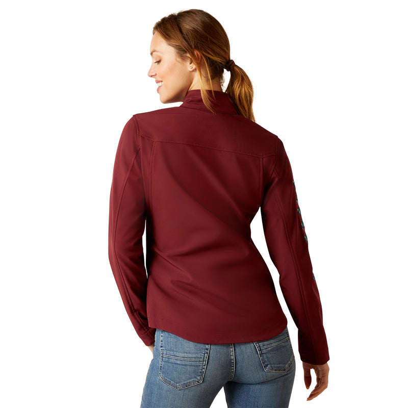 'Ariat' Women's New Team Softshell Jacket - Tawny Port / Baja