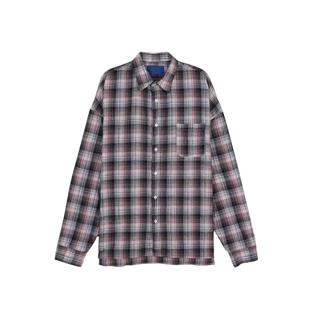 ASCLO  |Other Plaid Patterns Unisex Street Style Long Sleeves