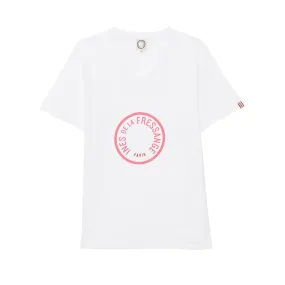 AURORE T-SHIRT Woman WhitePink