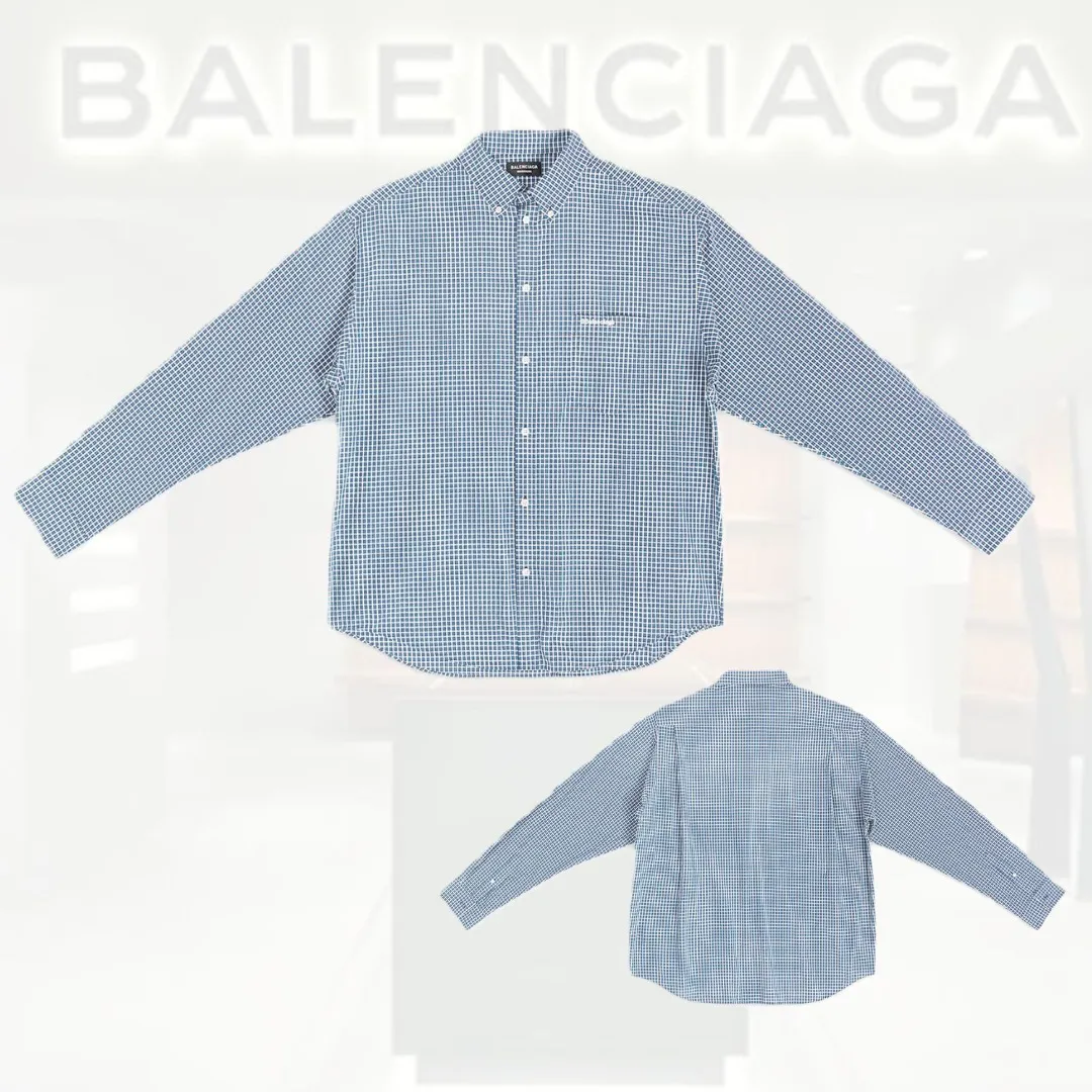 BALENCIAGA  |Gingham Glen Patterns Tartan Other Plaid Patterns Unisex