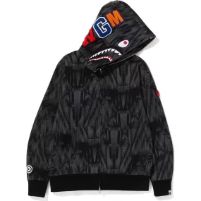 BAPE SPEED RACER SHARK FULL ZIP HOODIE MENS