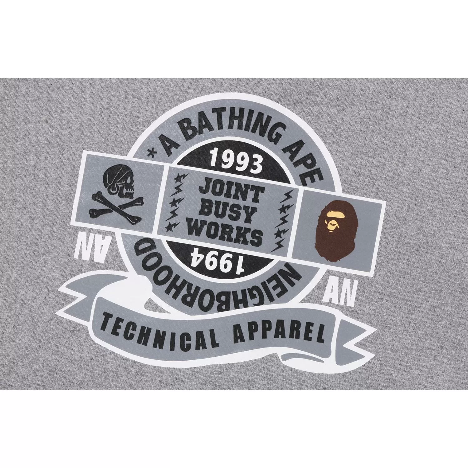 BAPE X NEIGHBOURHOOD RELAXED FIT PULLOVER HOODIE MENS