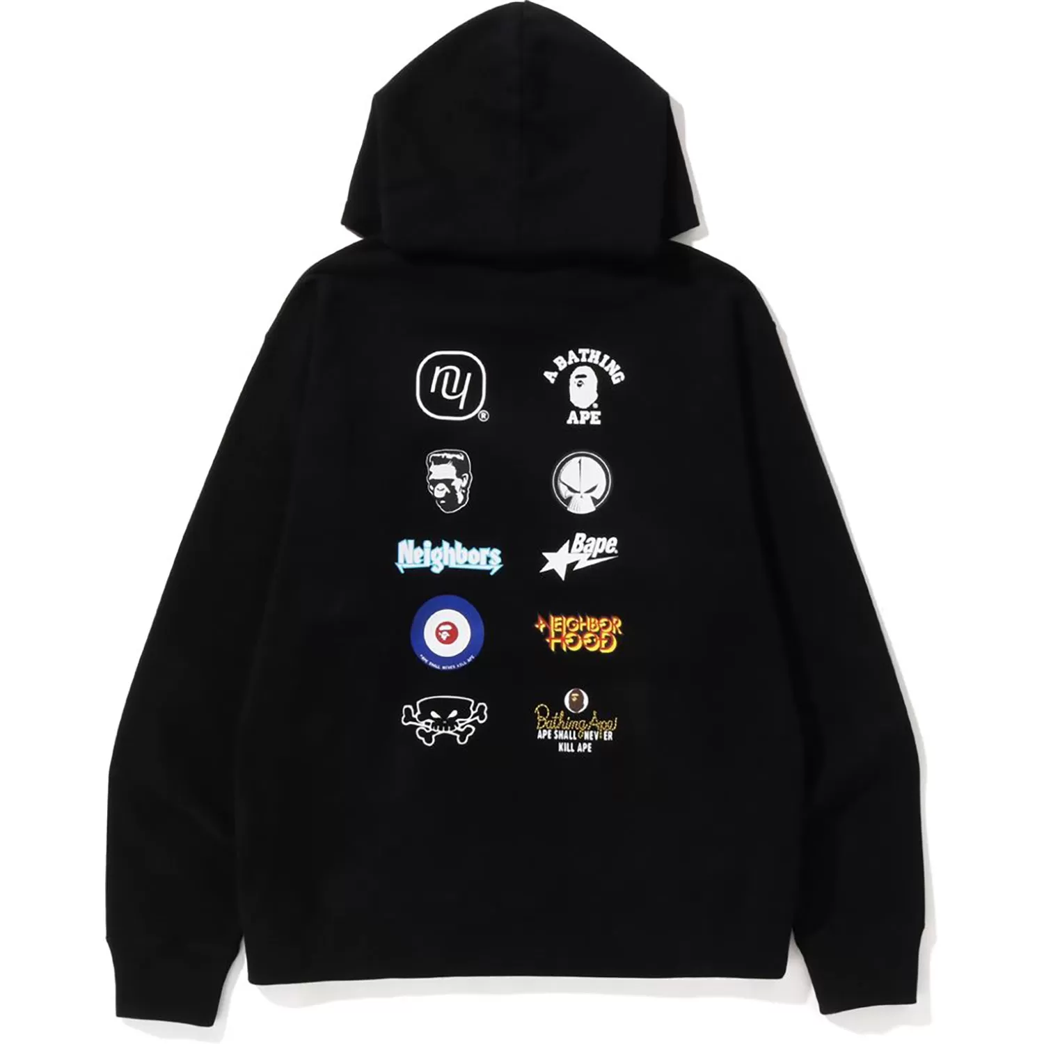 BAPE X NEIGHBOURHOOD RELAXED FIT PULLOVER HOODIE MENS