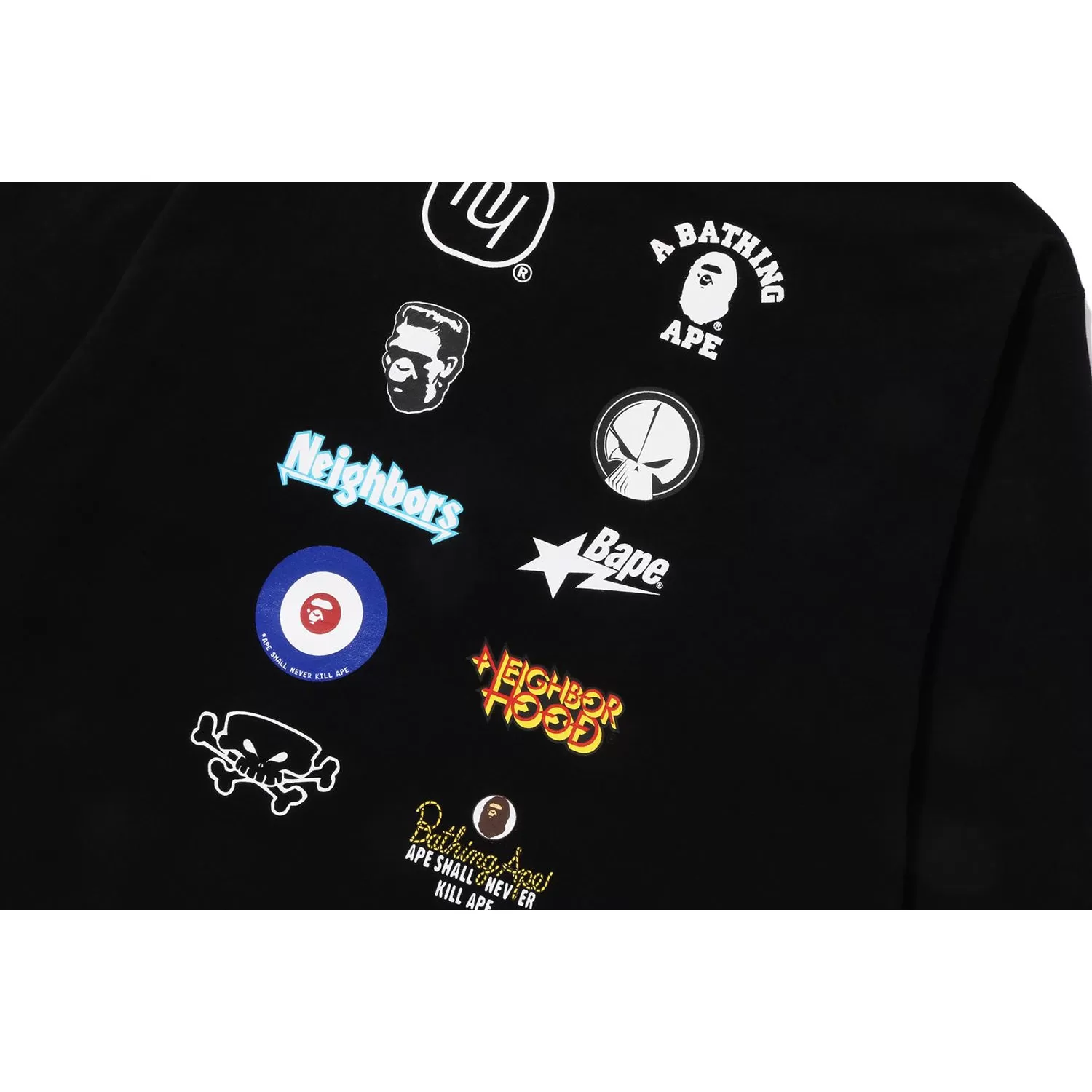 BAPE X NEIGHBOURHOOD RELAXED FIT PULLOVER HOODIE MENS