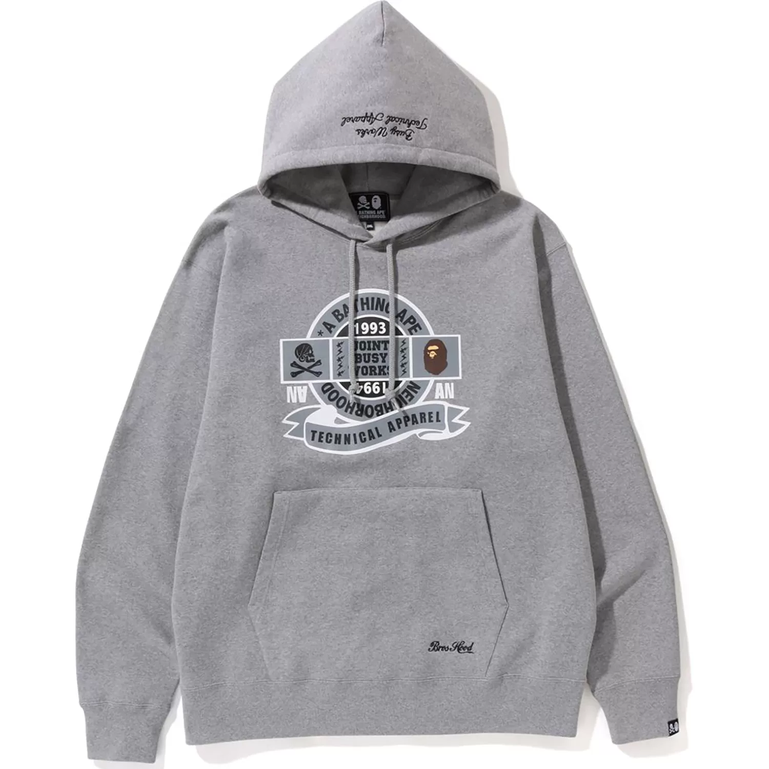 BAPE X NEIGHBOURHOOD RELAXED FIT PULLOVER HOODIE MENS