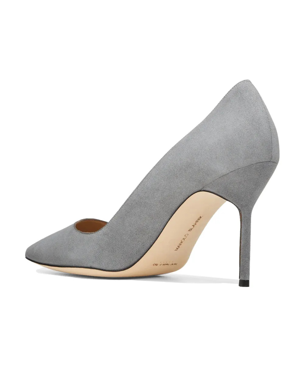 BB Pumps in Light Grey Suede