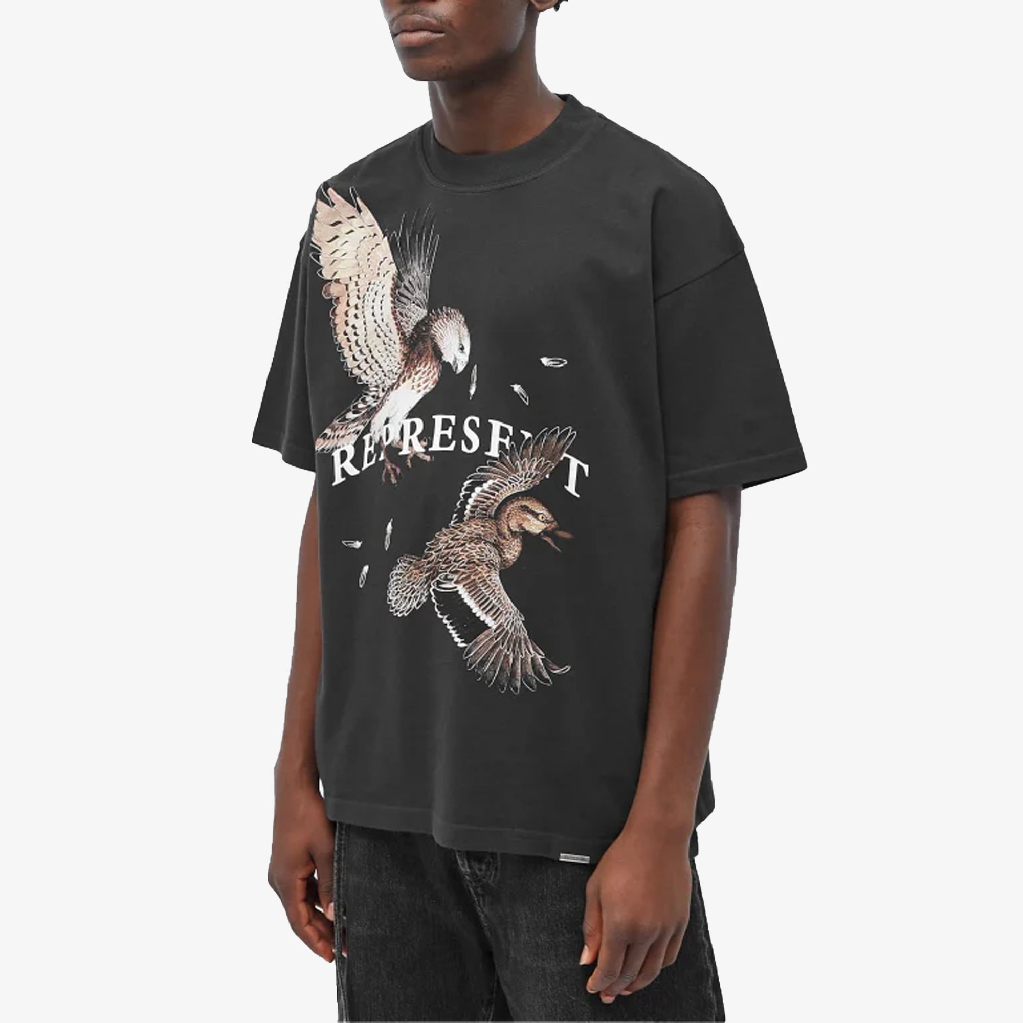 BIRDS OF PREY T-SHIRT 'OFF BLACK'