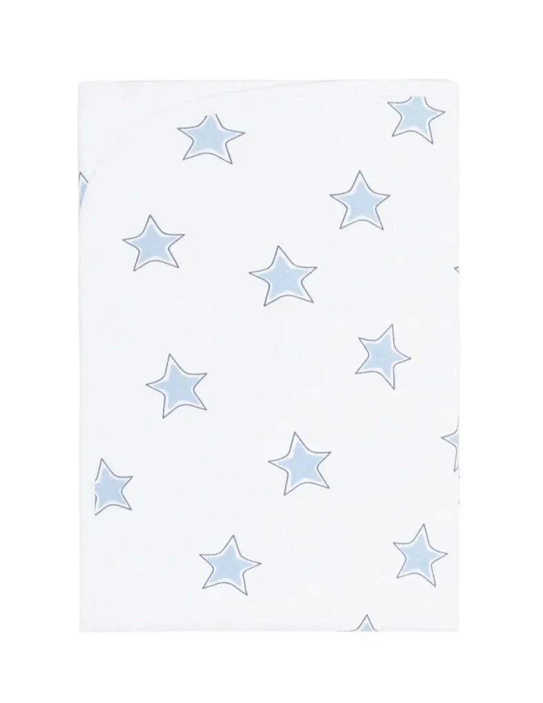 Blue Stars Print Blanket