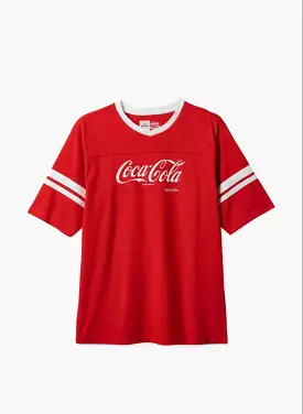 Brixton X Coca Cola Football T-Shirt Red