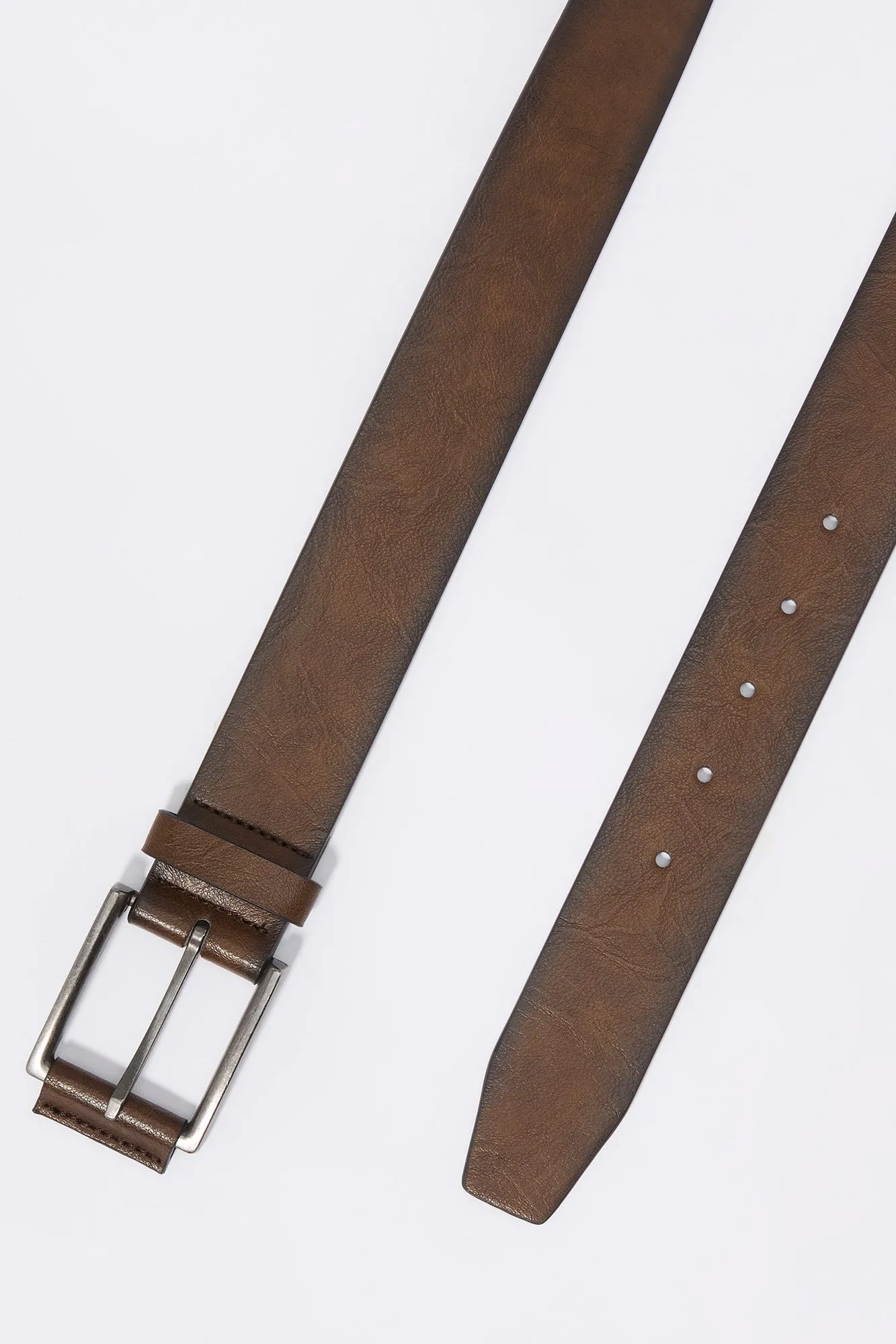 Brown Faux Leather Belt