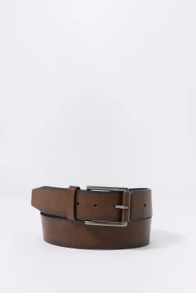 Brown Faux Leather Belt