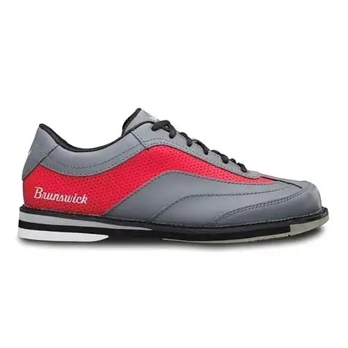 Brunswick Mens Rampage Grey Red Right Hand Bowling Shoes