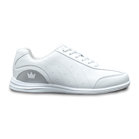 Brunswick Womens Mystic White Silver Bowling Shoes