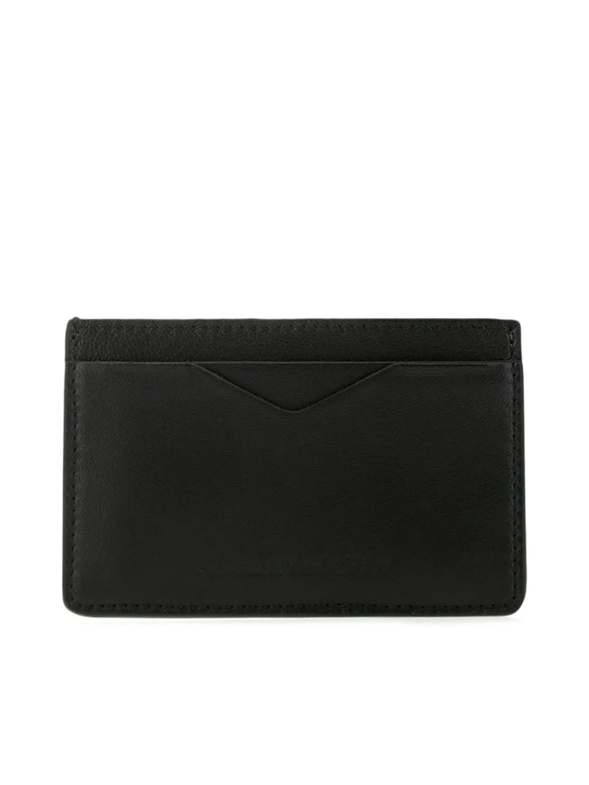 Card holder in black nappa