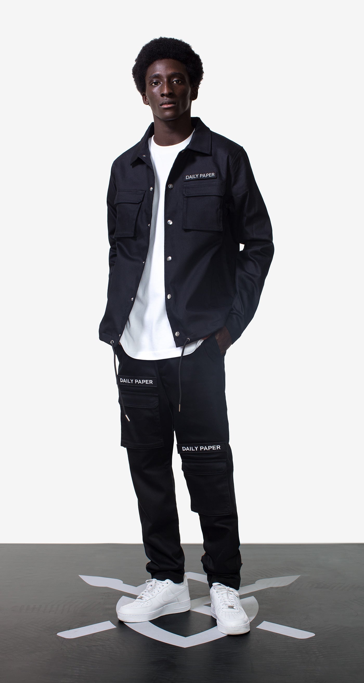 Cargo Coach Jacket Black