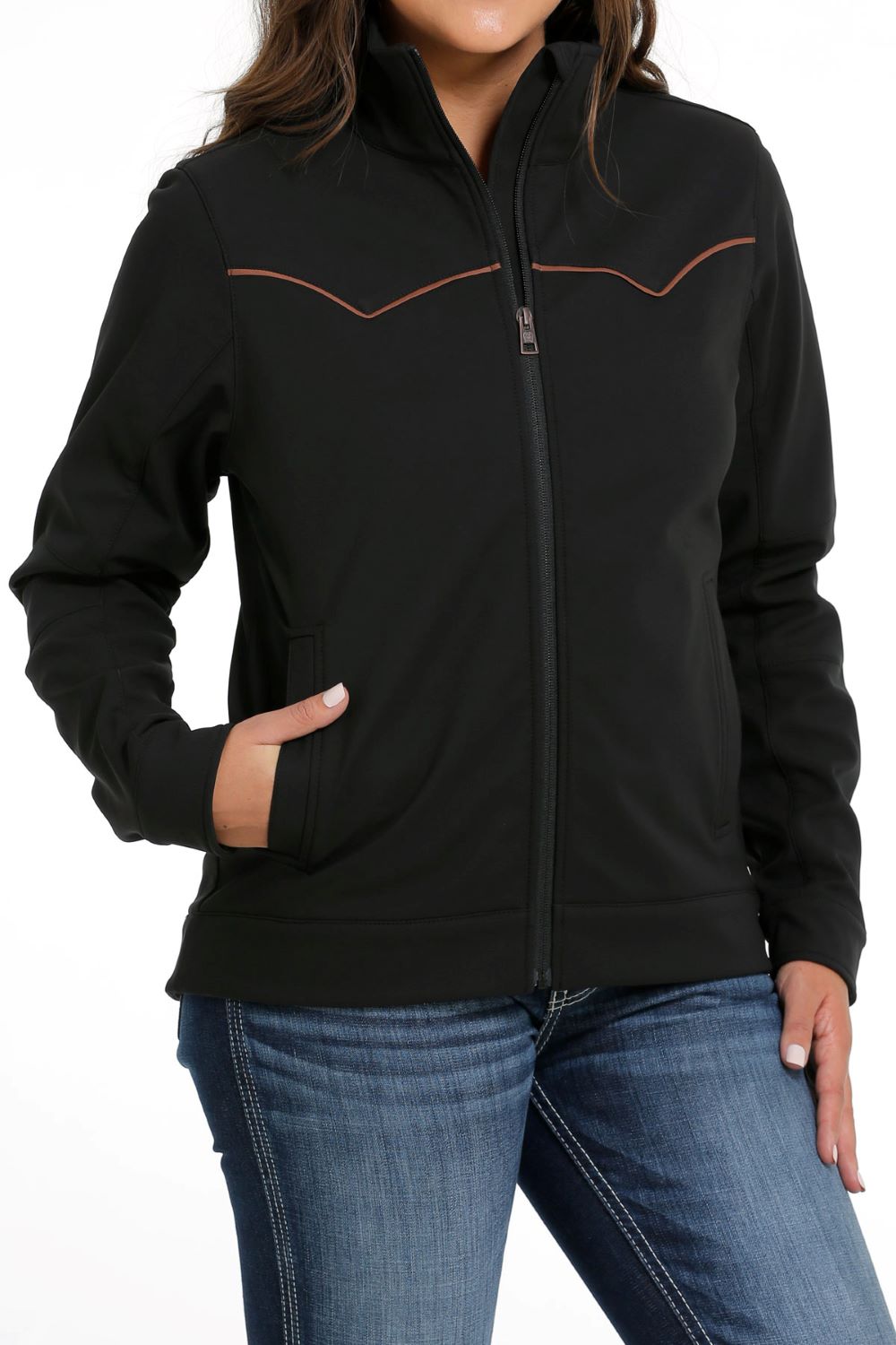 'Cinch' Women's Western Bonded Concealed Carry Jacket - Black