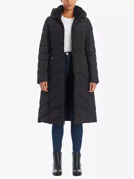 Cinched Back Puffer Coat