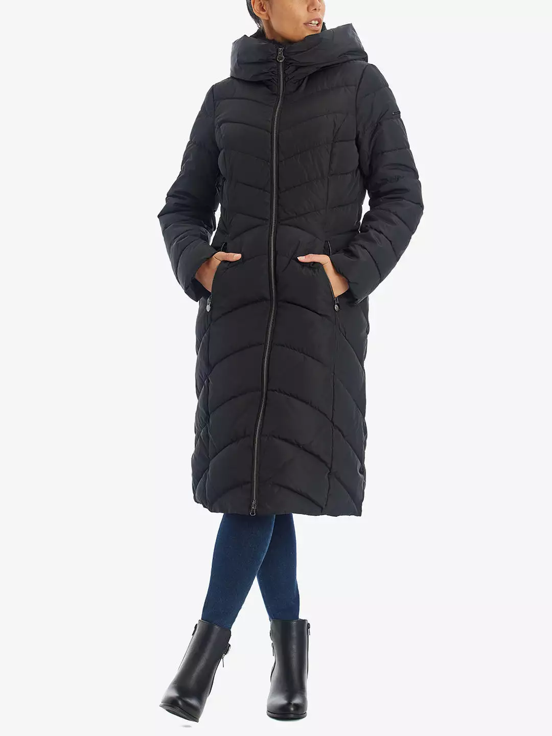 Cinched Back Puffer Coat