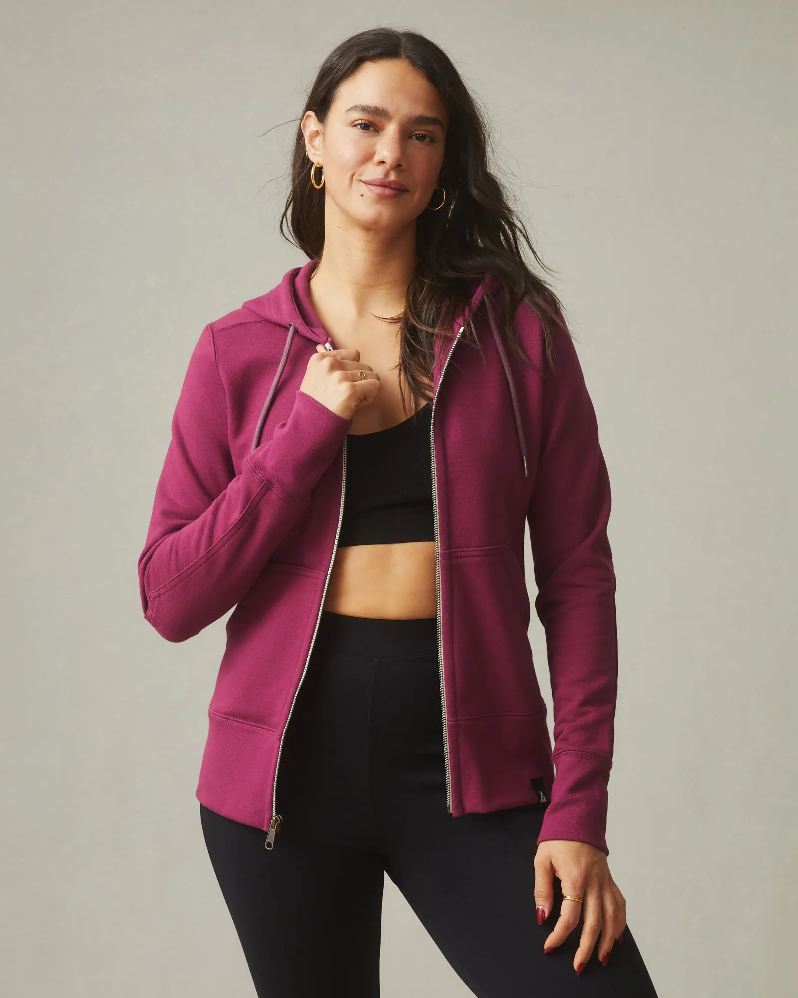 Classic Full Zip - Plum