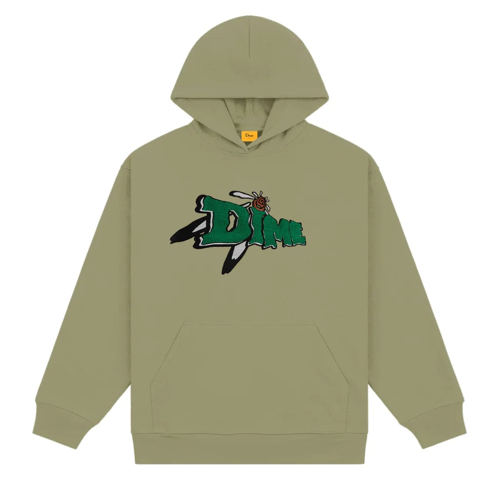 Dime MTL Encino Chenille Hood Army Green