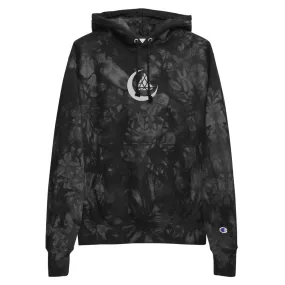 EMBROIDERED MOON LOGO TIE DYE HOODIE x CHAMPION