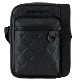 Emporio Armani Shoulder Bag With All-Over Embossed Eagle