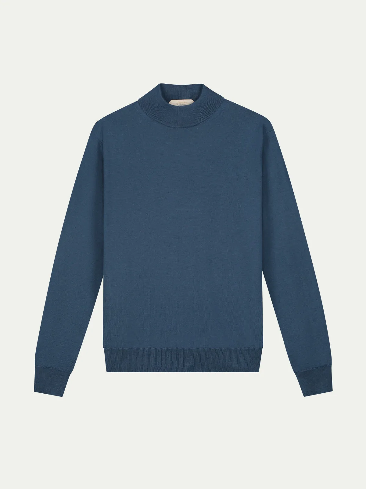 Extrafine Merino Mockneck Petrol