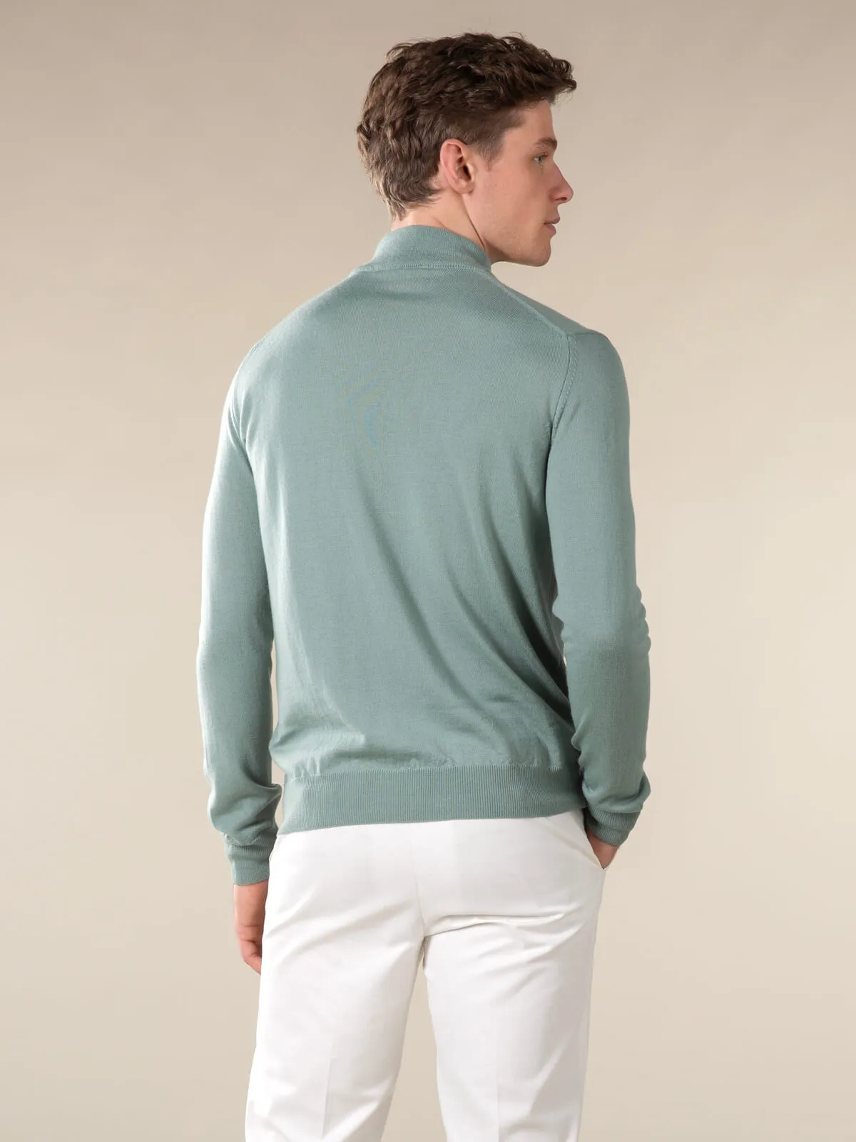 Extrafine Merino Mockneck Pistache