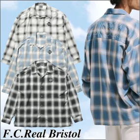 F.C.Real Bristol  |Other Plaid Patterns Street Style Long Sleeves Cotton