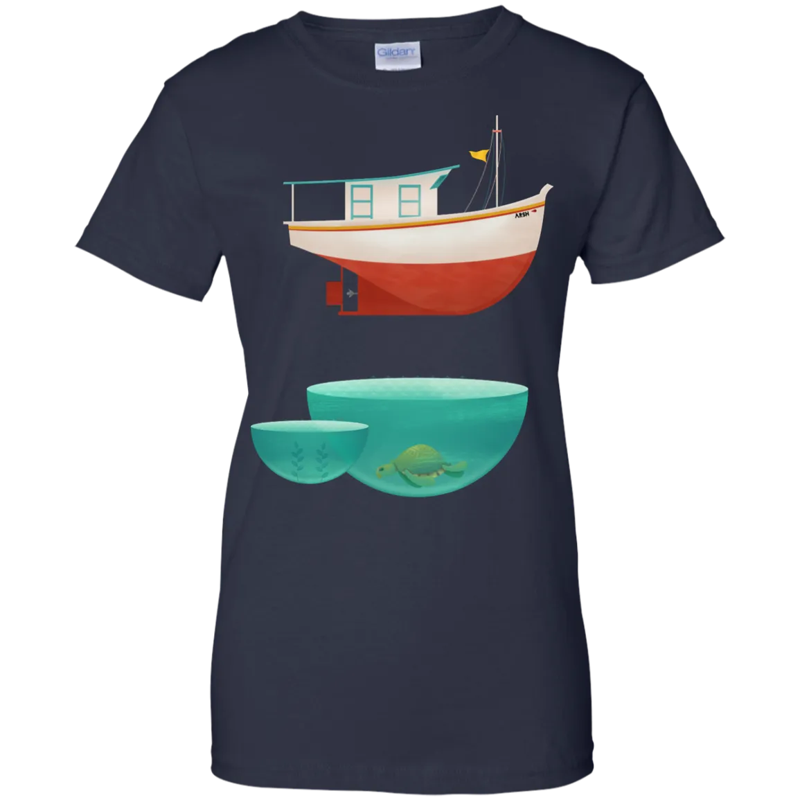 Fishing - floating boat cute animals T Shirt & Hoodie