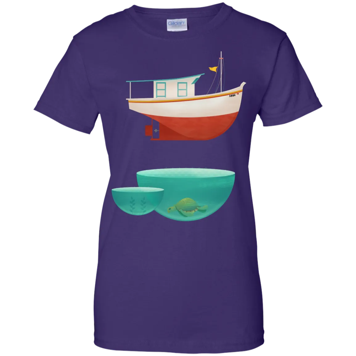 Fishing - floating boat cute animals T Shirt & Hoodie