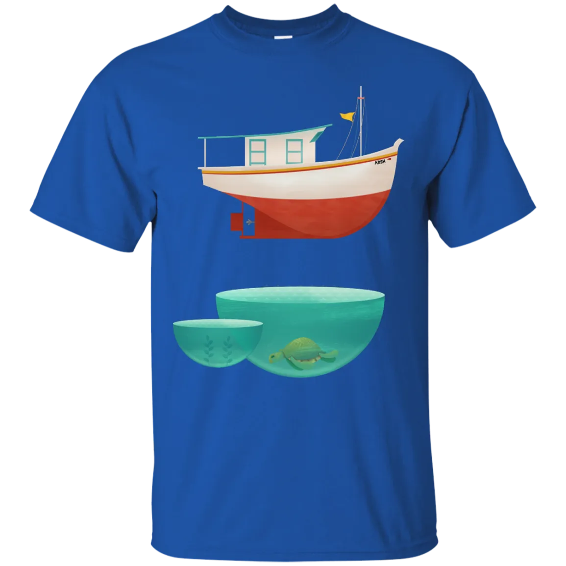 Fishing - floating boat cute animals T Shirt & Hoodie