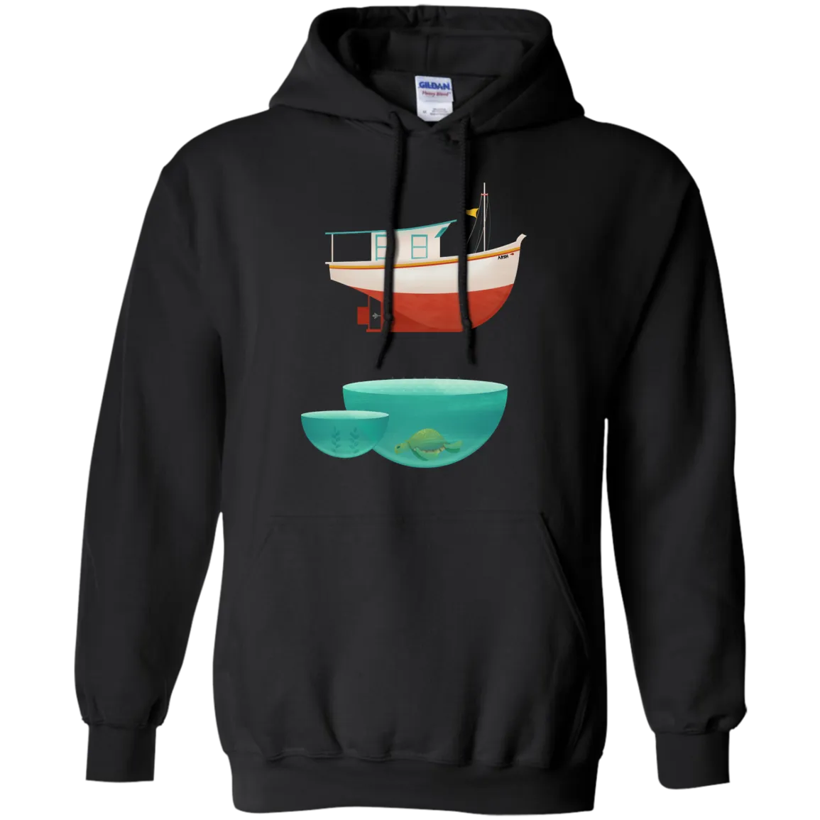 Fishing - floating boat cute animals T Shirt & Hoodie