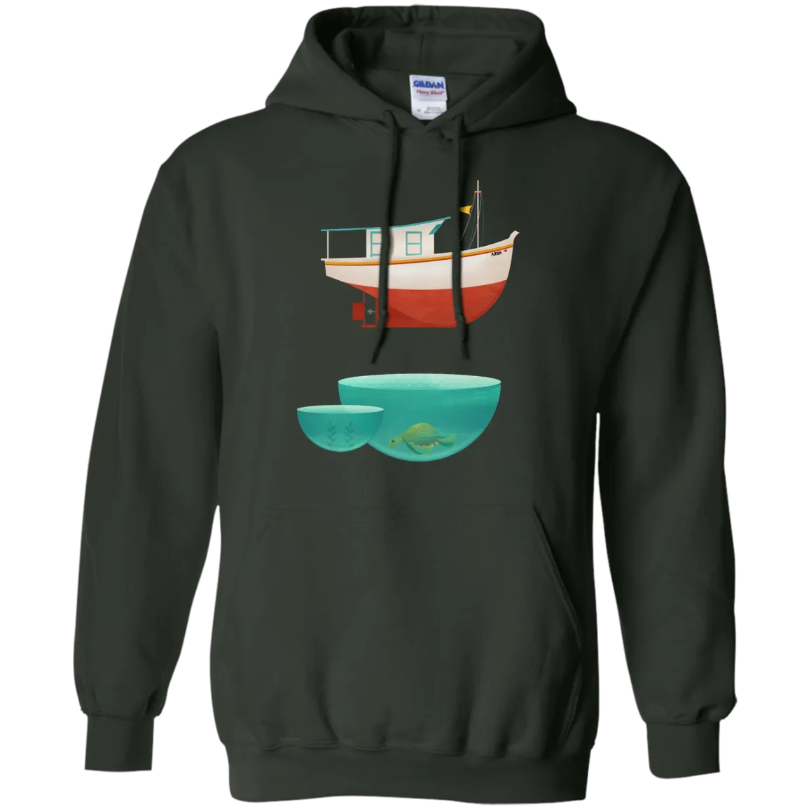 Fishing - floating boat cute animals T Shirt & Hoodie