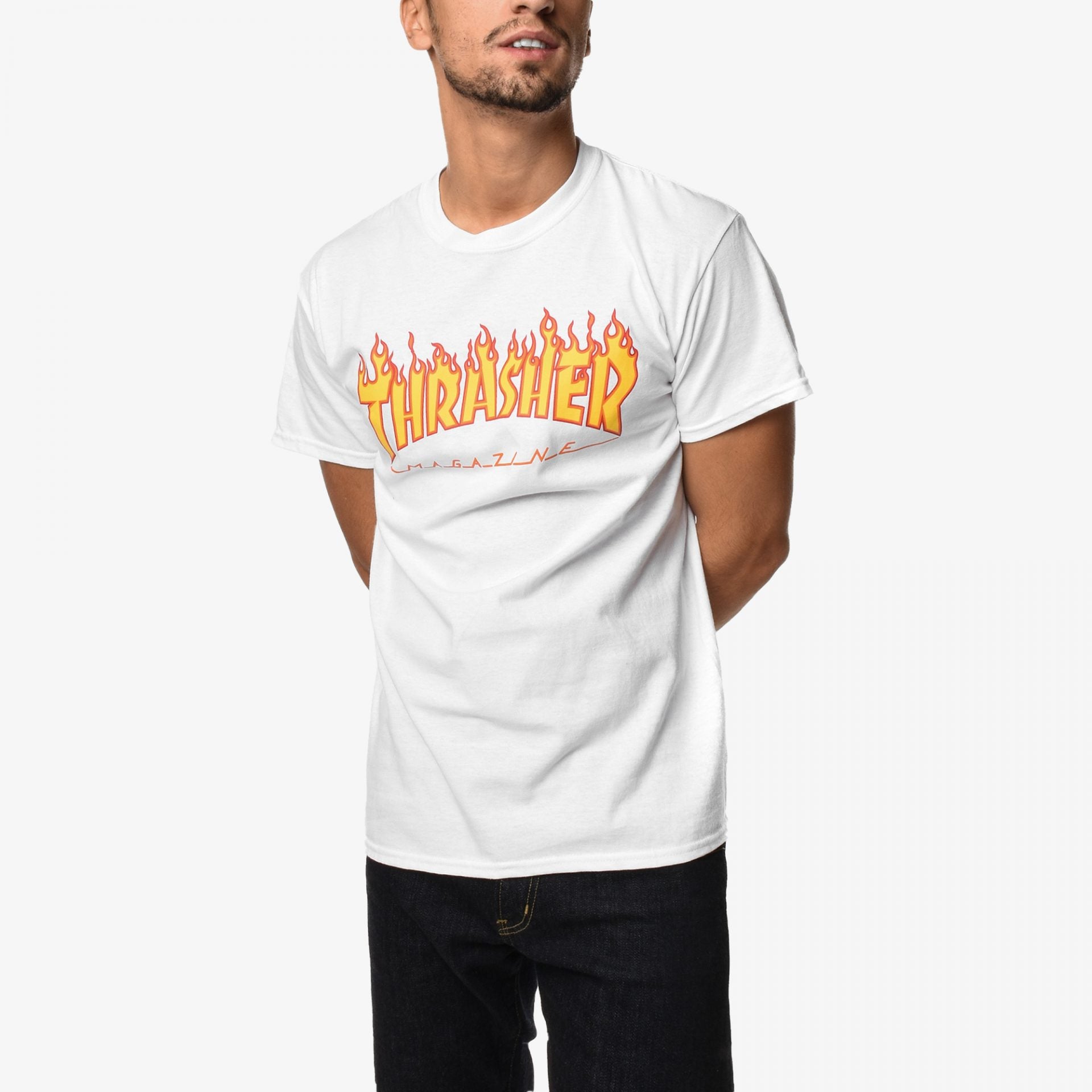 FLAME LOGO T-SHIRT 'WHITE'