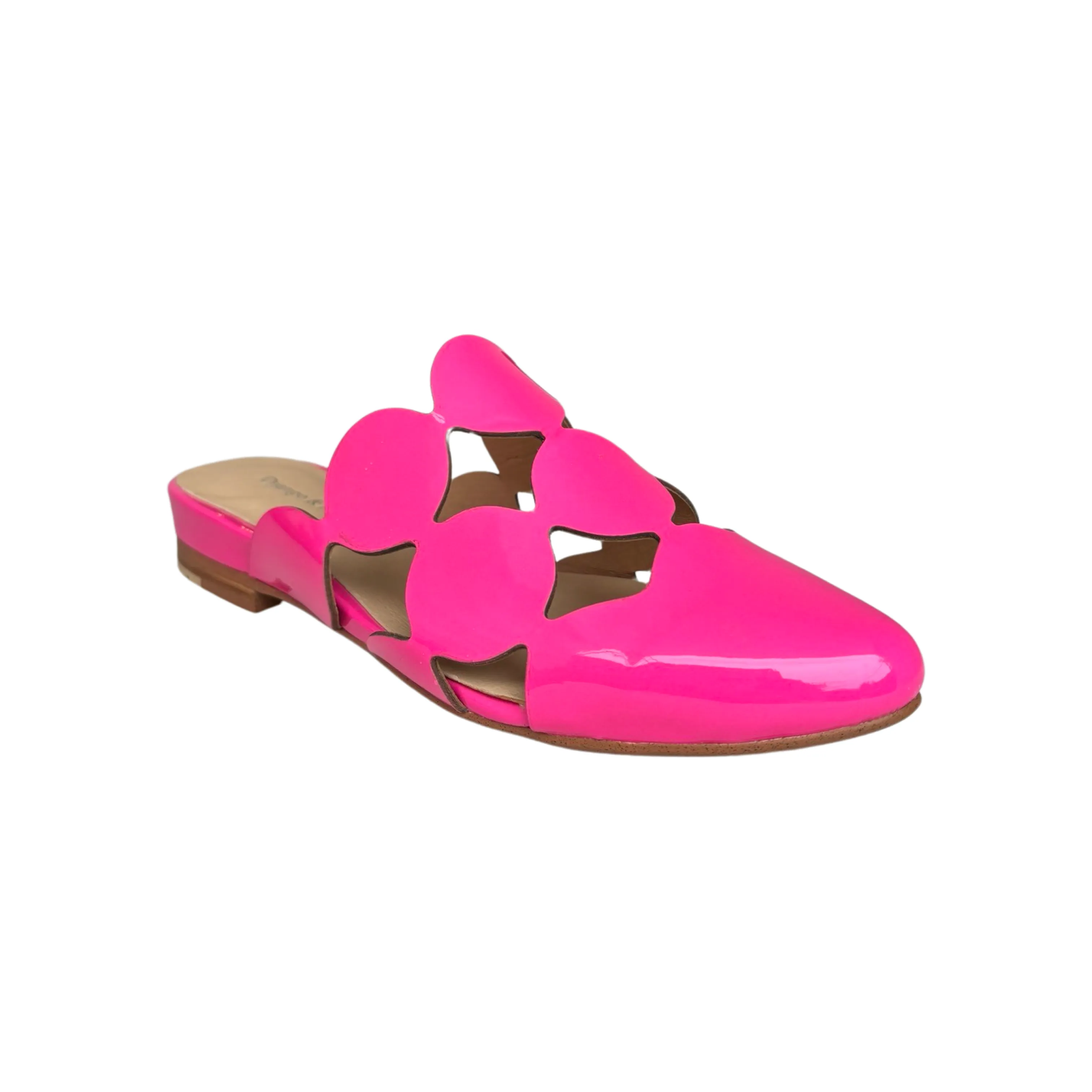 Forli Hot Pink Patent Flat Slide