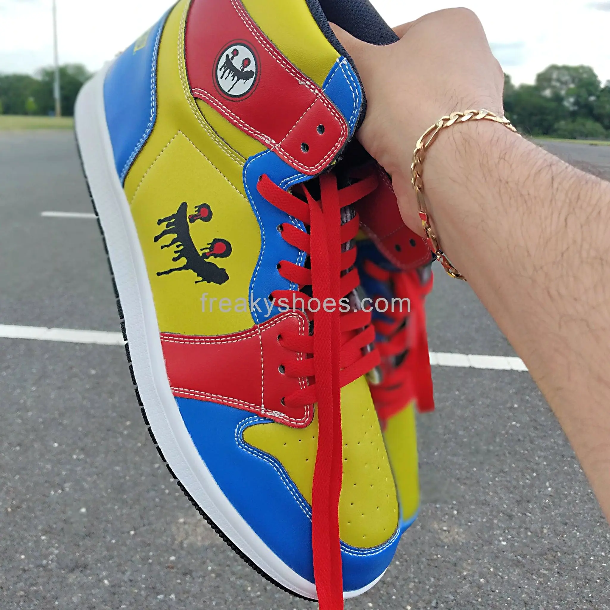 Freaky Shoes Blue Yellow