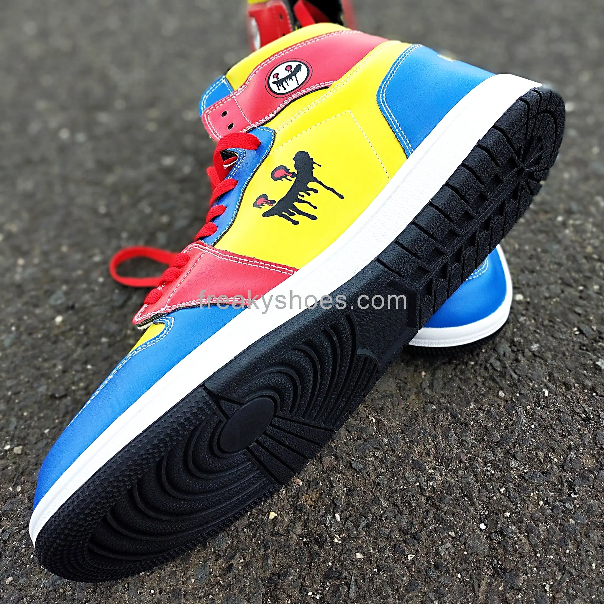 Freaky Shoes Blue Yellow