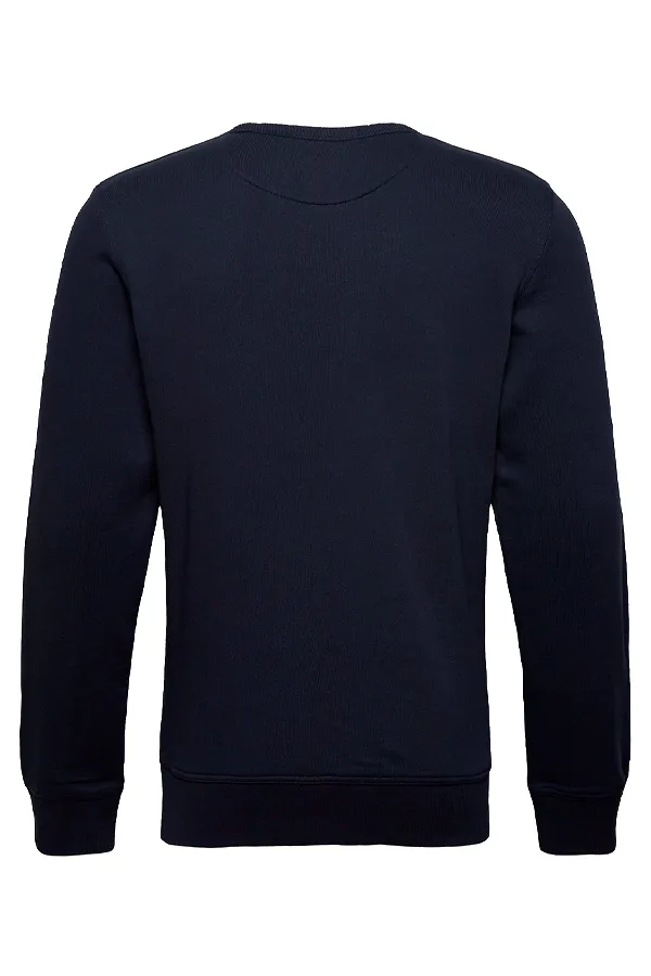 GANT Gold Shield Crew Sweatshirt Navy