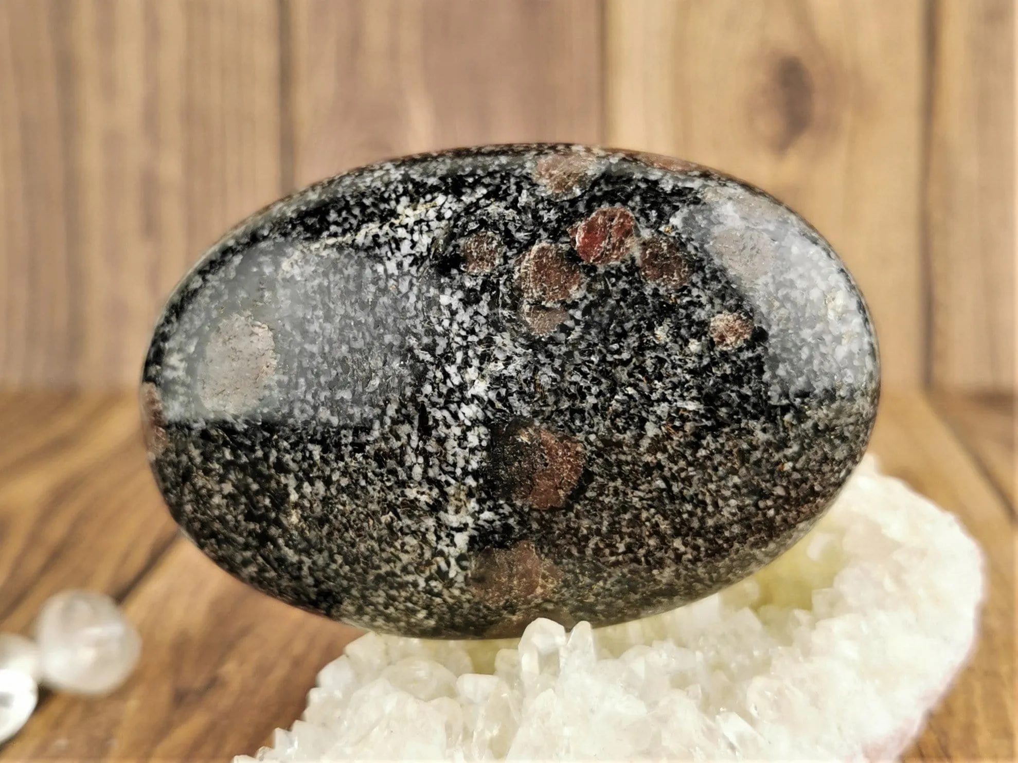 Garnet in Matrix Palm Stones