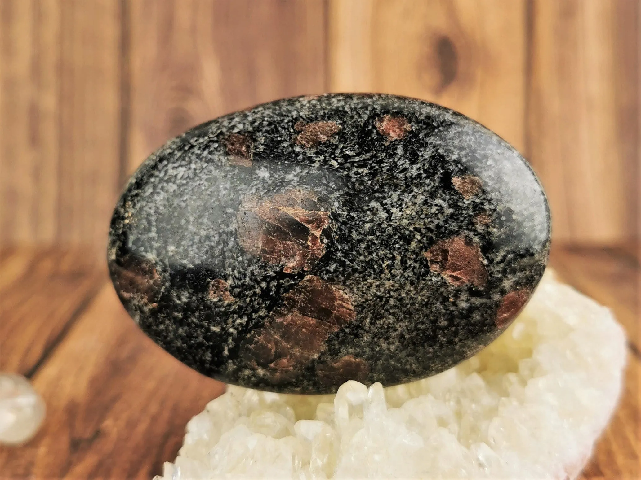 Garnet in Matrix Palm Stones