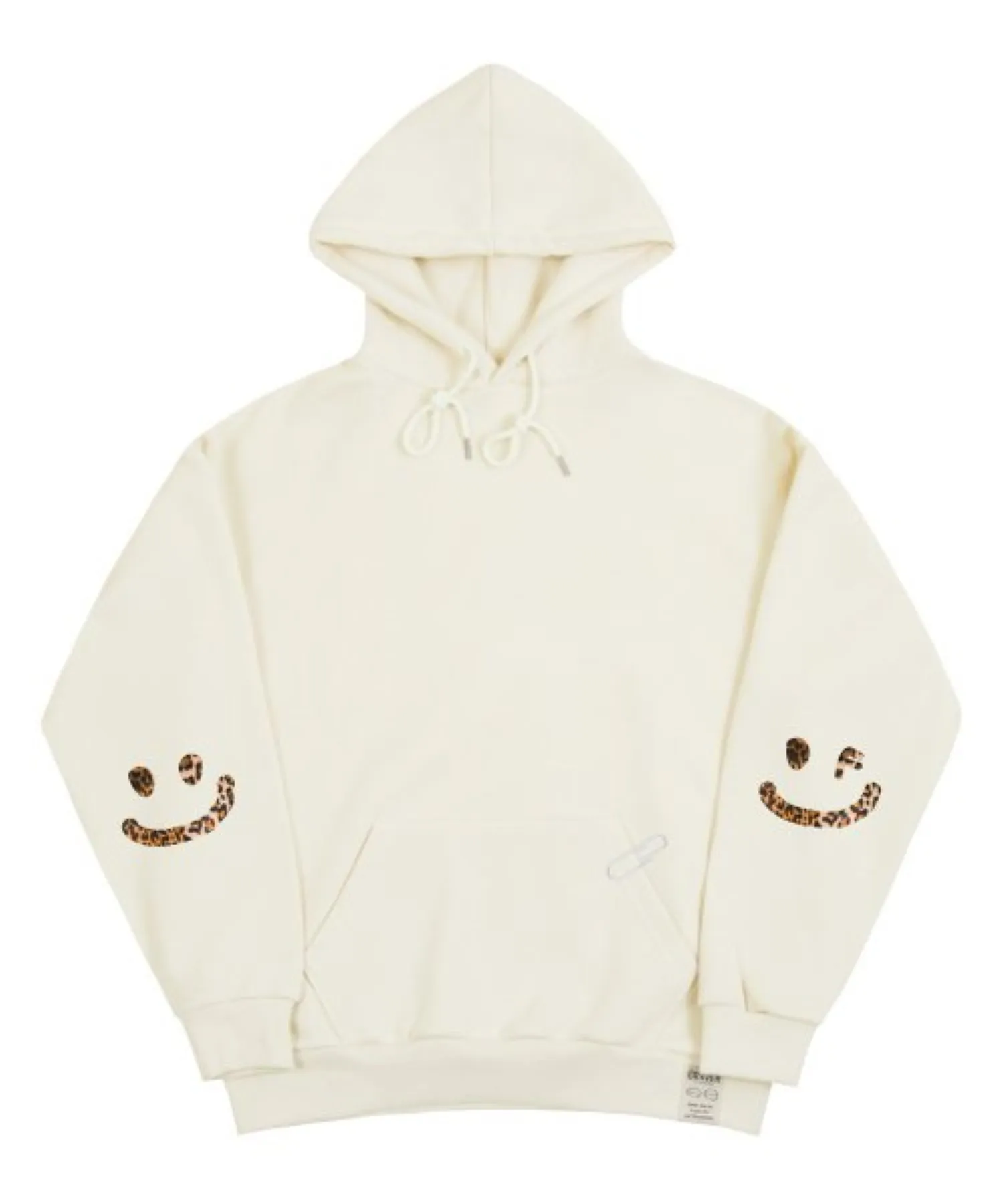 GRAVER  |[GRAVER]★ELBOW LEOPARD DRAWING SMILE HOODIE