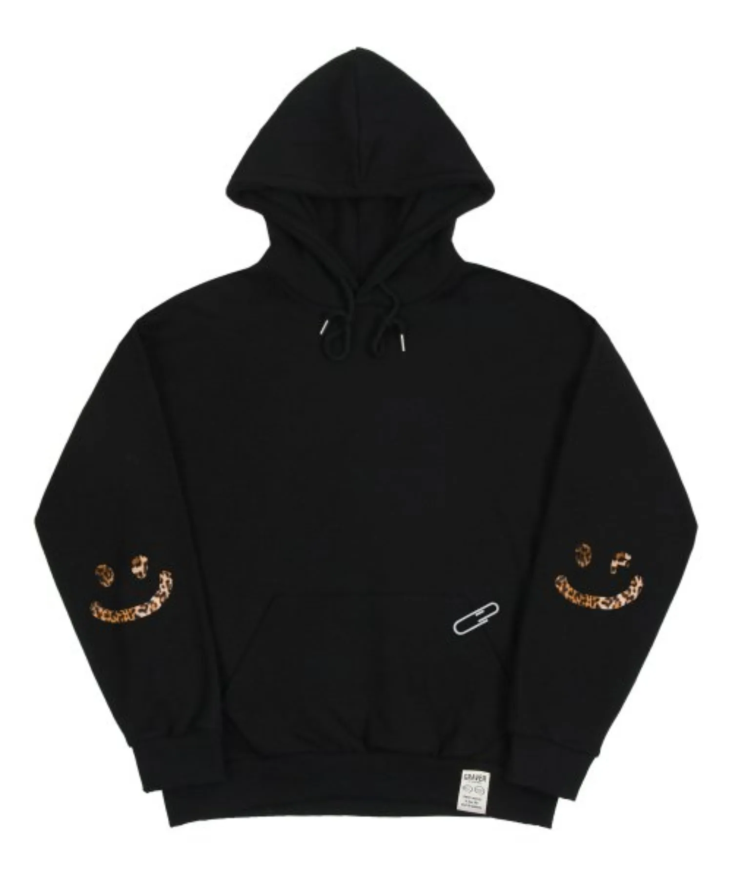 GRAVER  |[GRAVER]★ELBOW LEOPARD DRAWING SMILE HOODIE