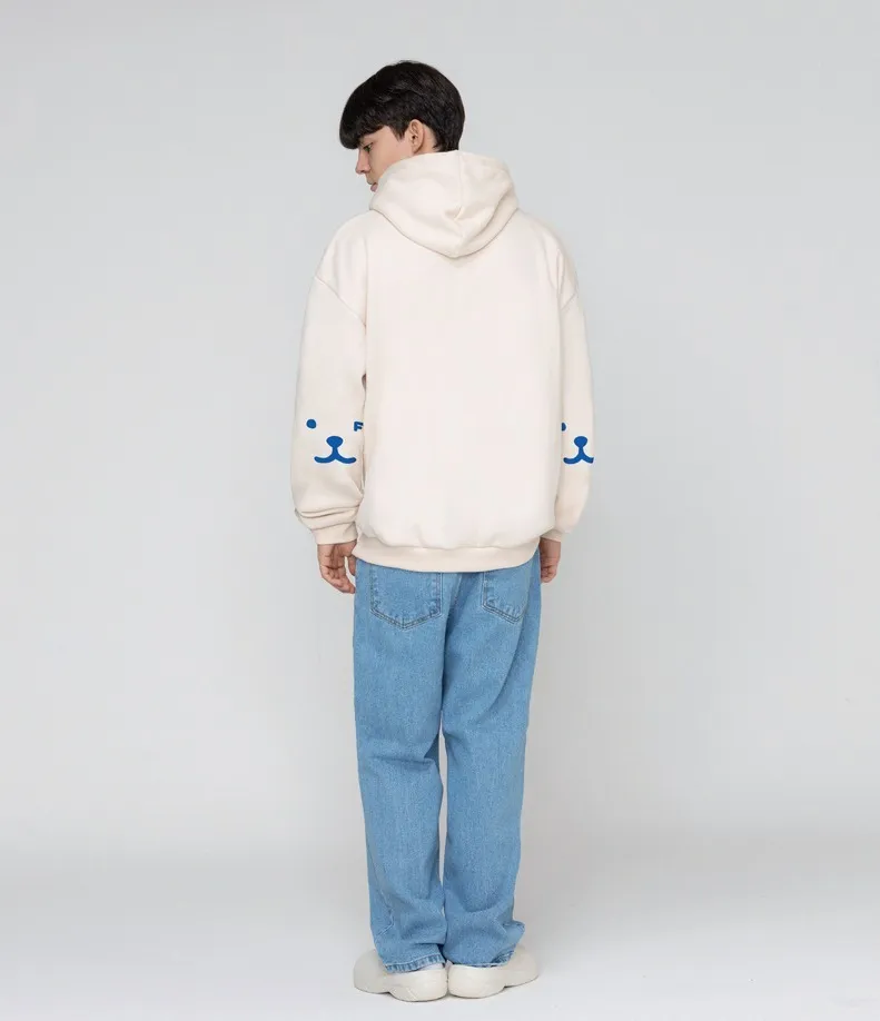 GRAVER  |[GRAVER]★ELBOW PUPPY FACE SMILE HOODIE